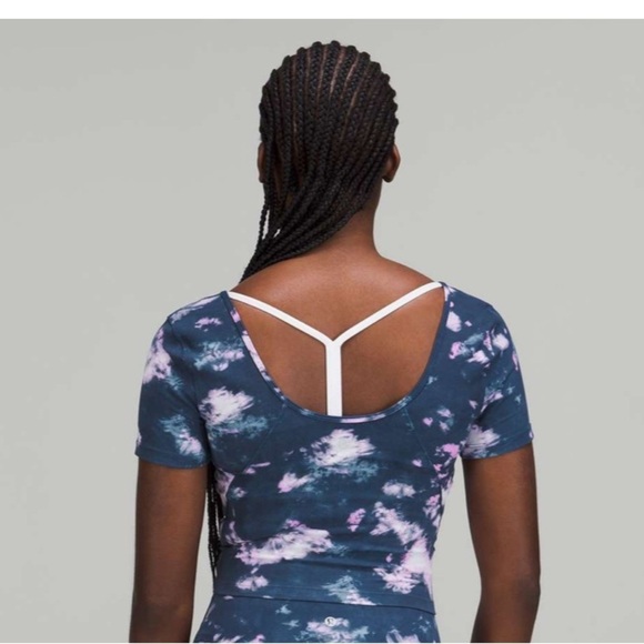 lululemon athletica Align Tie Dye Blue Top - Picture 1 of 5